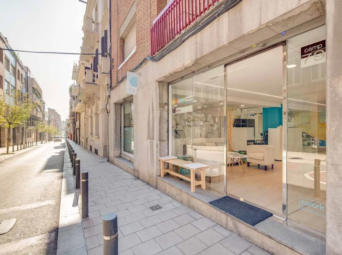 Cwork Sarrià, Fachada del edificio, Barcelona