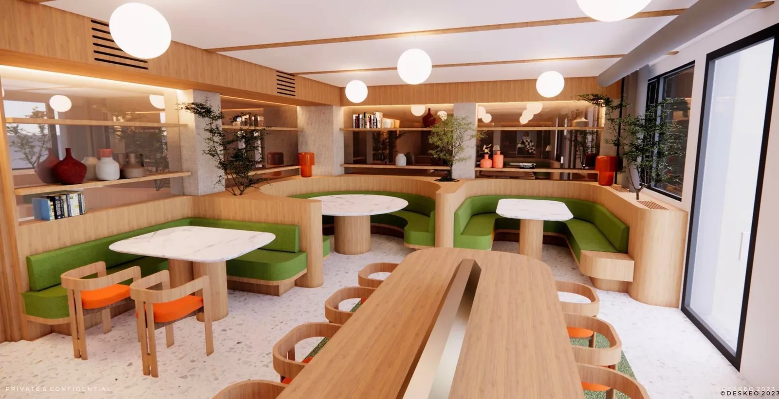 Deskeo 145 Charles de Gaulle, Cafétéria, Neuilly-sur-Seine