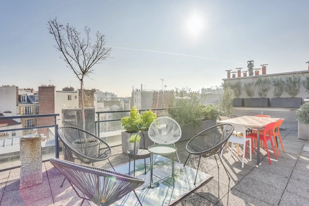 Deskeo Gouvion, Terrace and outdoor space, Paris 17e