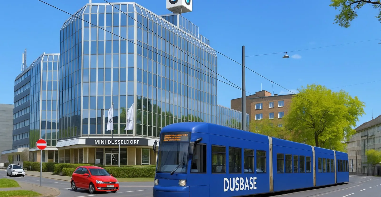 dusBASE, Gebäudefassade, Düsseldorf