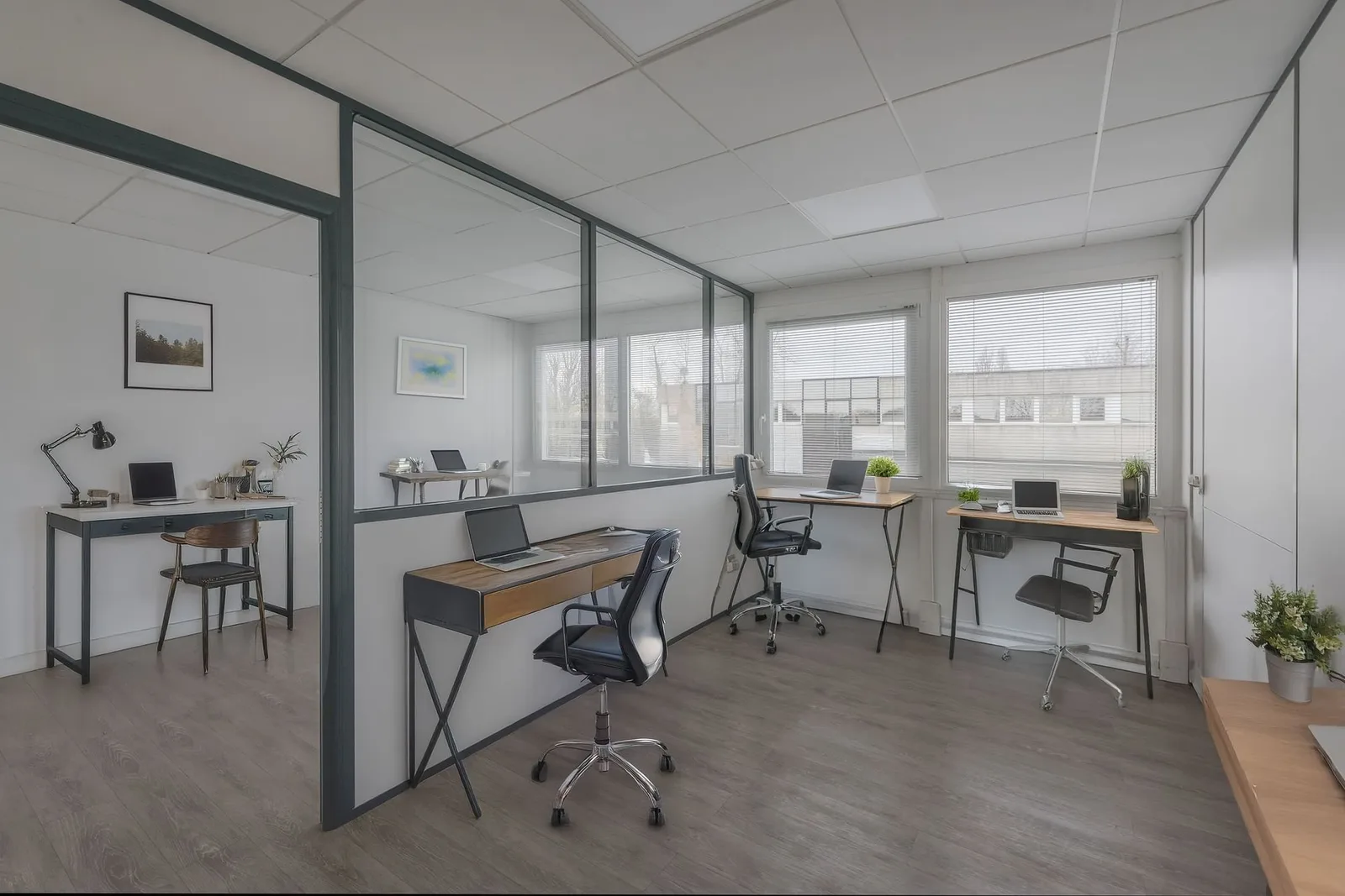 EasyWorking Burospace, Private office, 3 desks, Bièvres