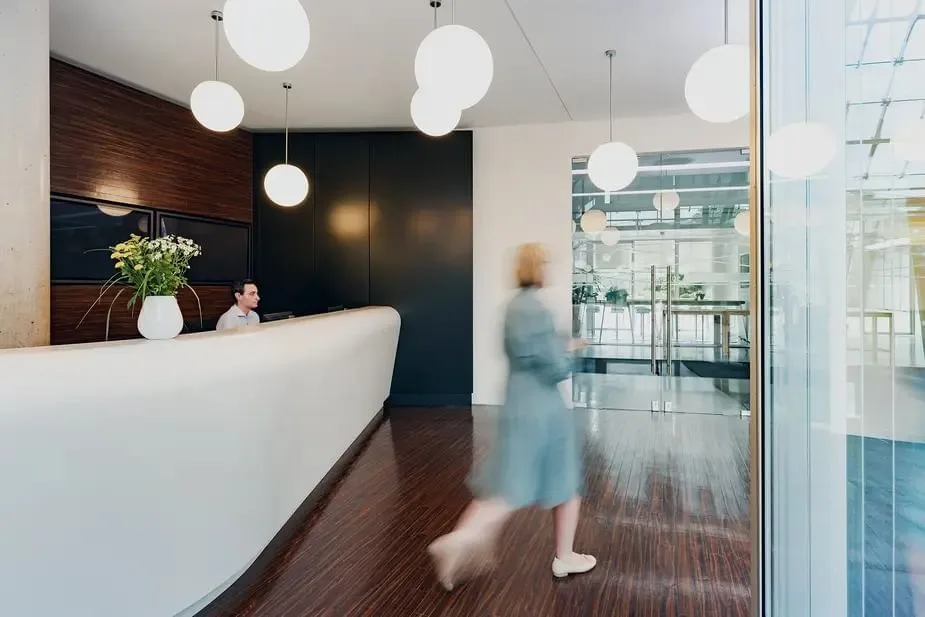 Ecos Work Spaces Hamburg Berliner Bogen, Reception, Hamburg
