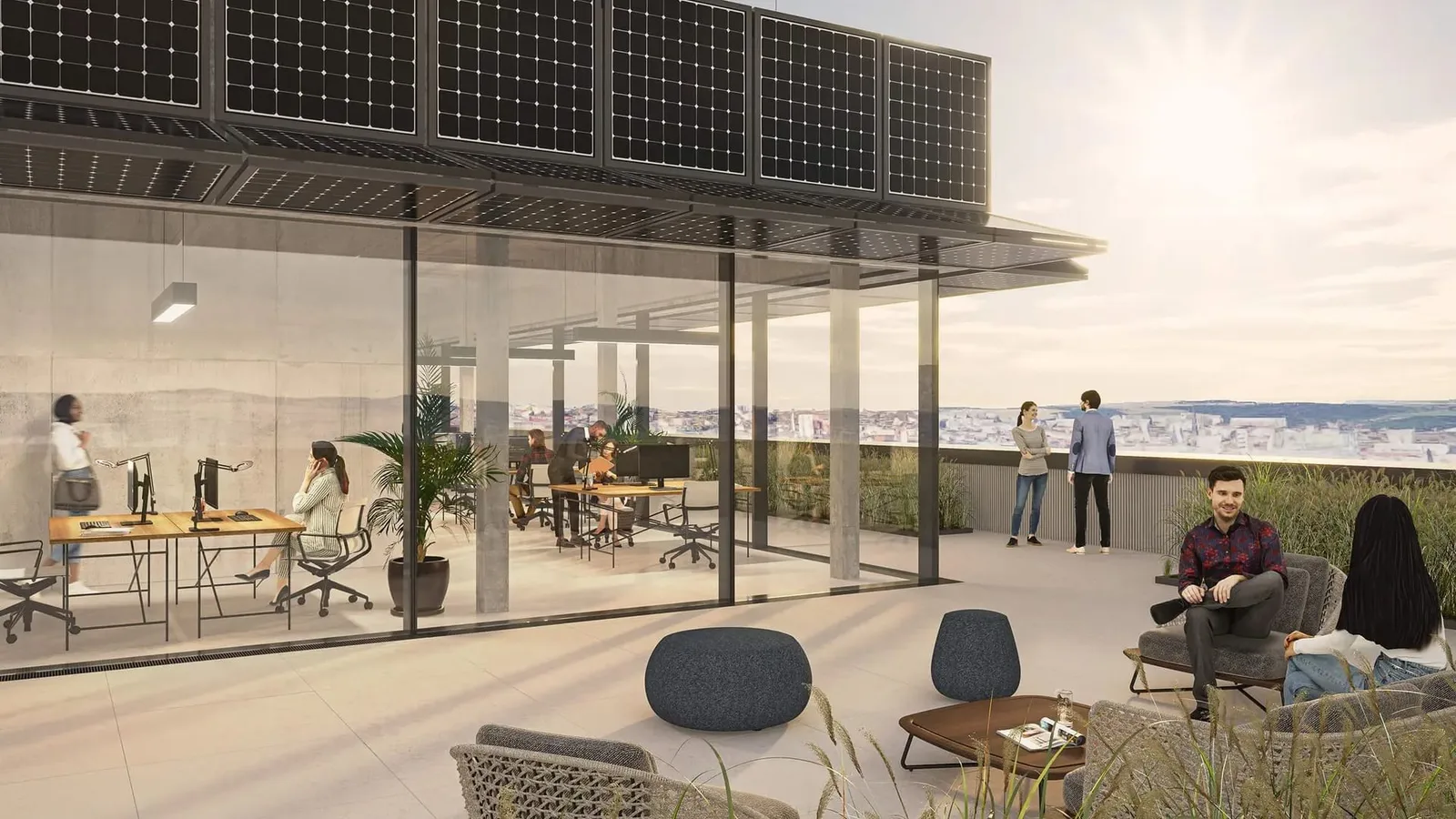 ElsterCube, Terrace and outdoor space, Gera