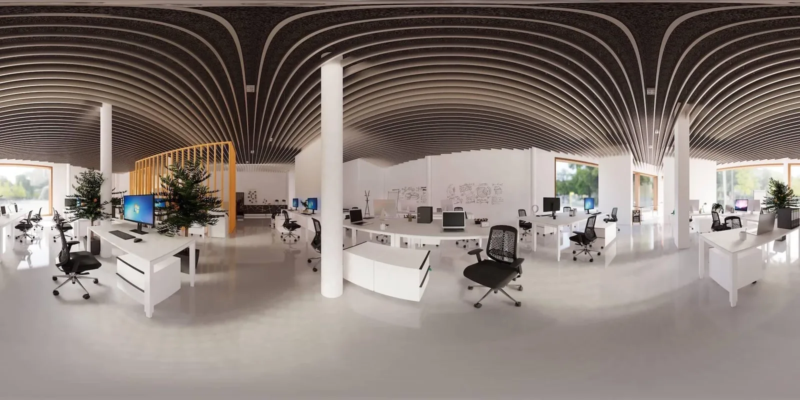 Espazo A Proa, Open-plan office, Ames