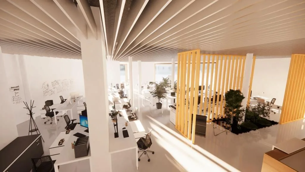 Espazo A Proa, Open-plan office, Ames