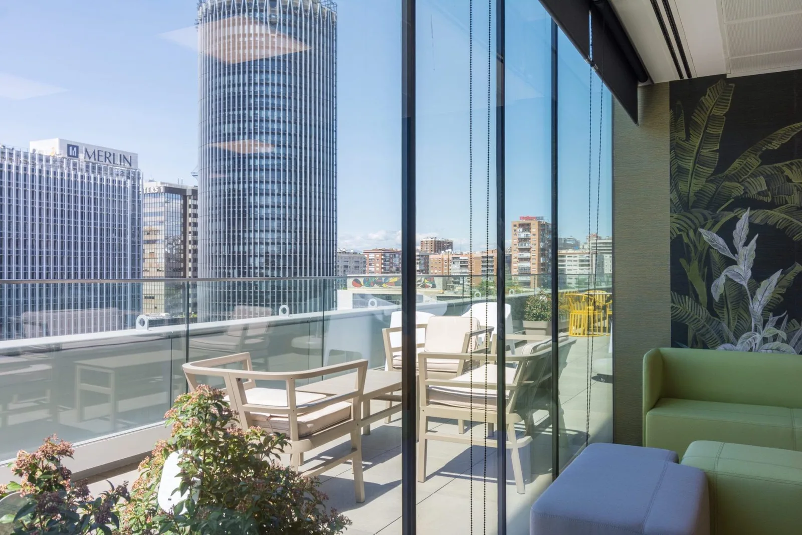 First Workplaces Castellana Bernabeu, Terrace and outdoor space, Madrid