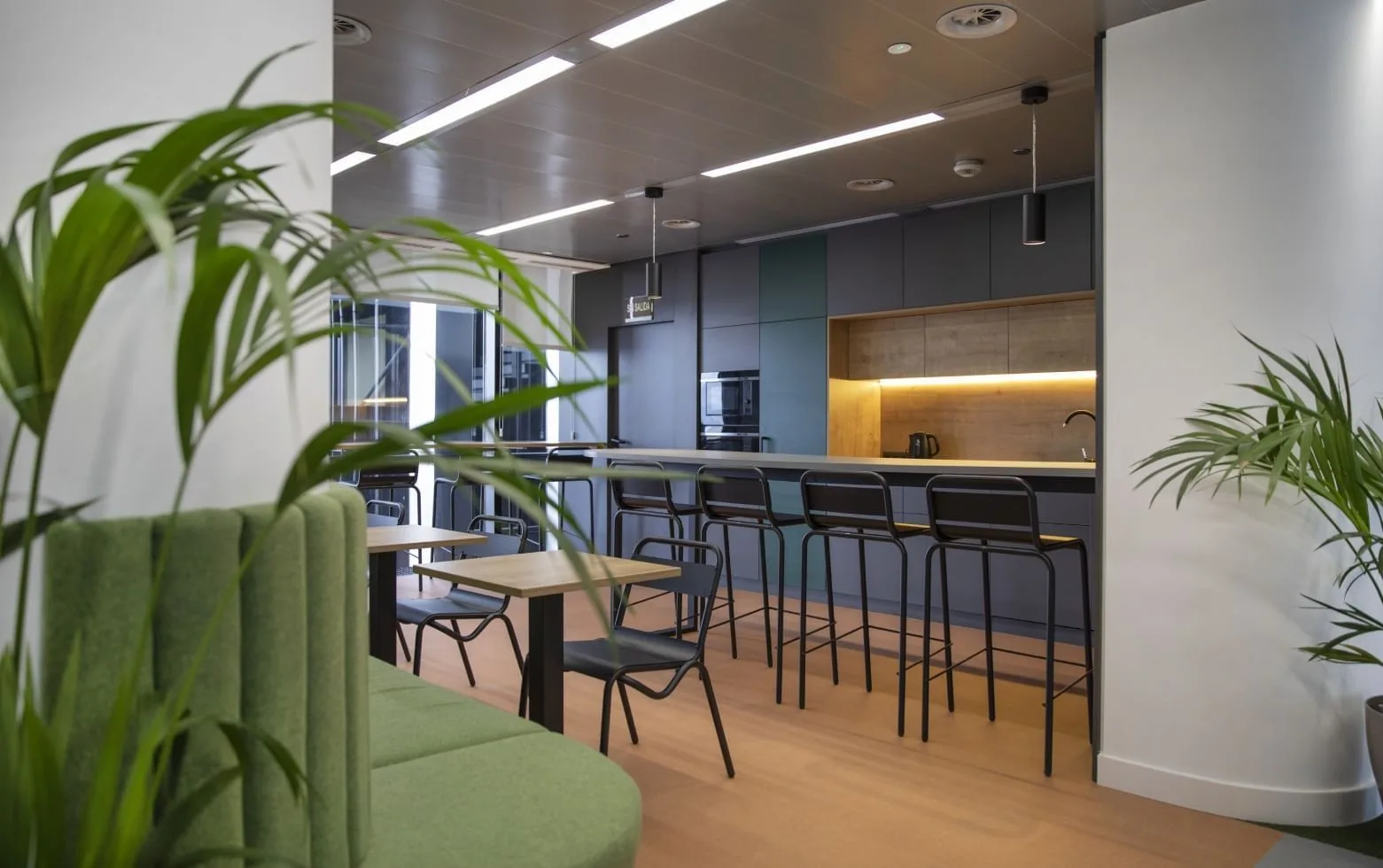 First Workplaces Torre Europa, Kitchen, Madrid