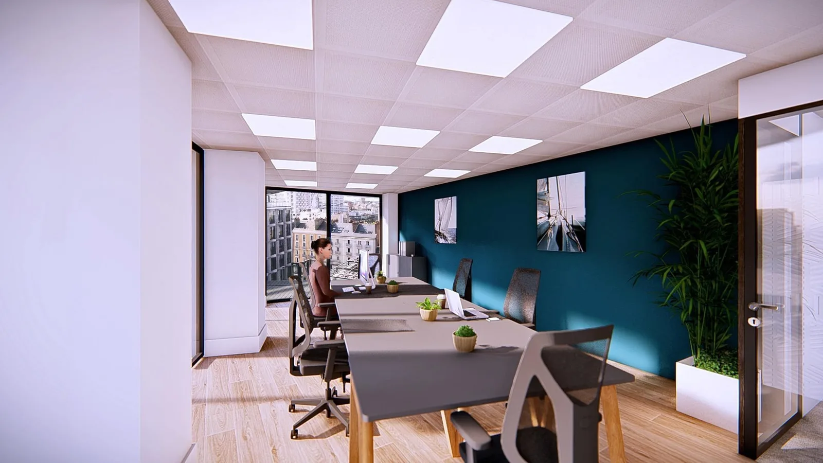 Flex-O Rennes Eurorennes, Privatbüro mit 6 Arbeitsplätzen, Rennes