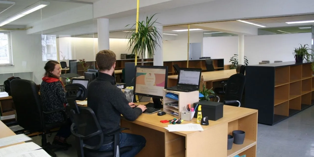 Haus des Engagements, Open-plan office, Freiburg im Breisgau
