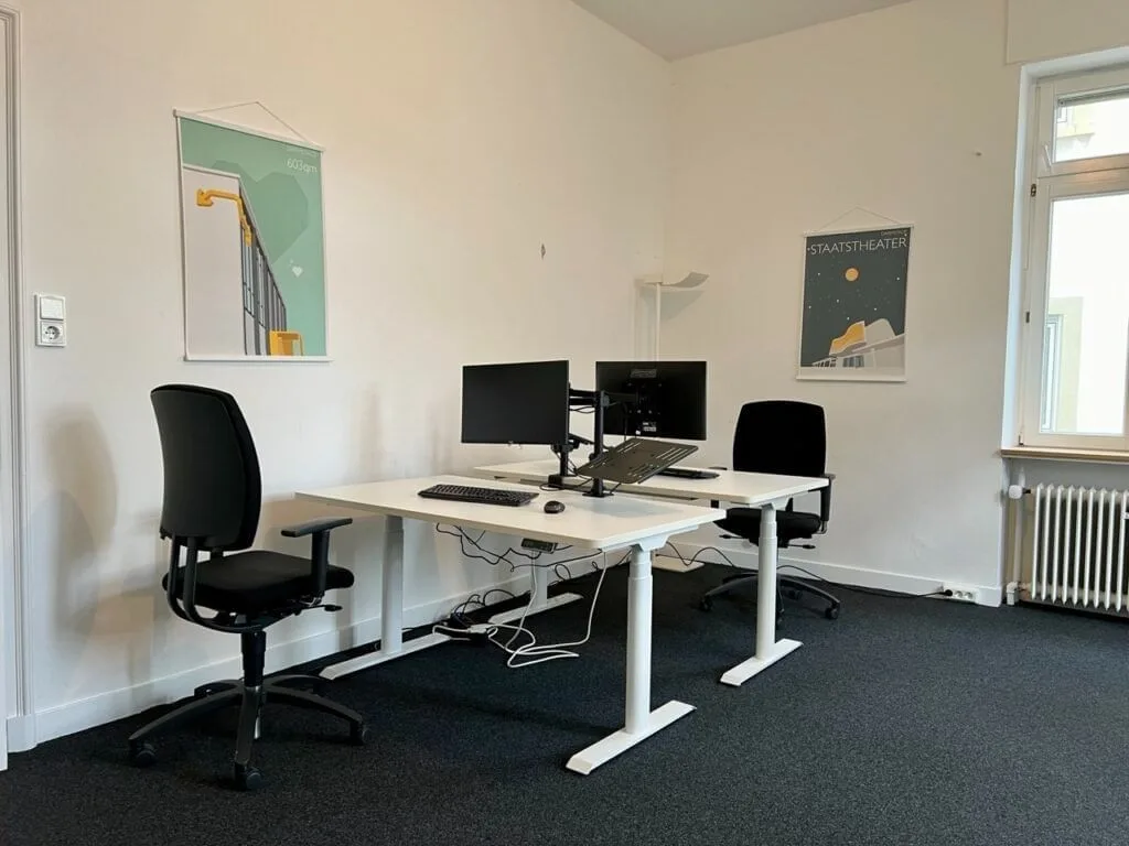 HeinerHub CoWorking Darmstadt, Privatbüro mit 2 Arbeitsplätzen, Darmstadt