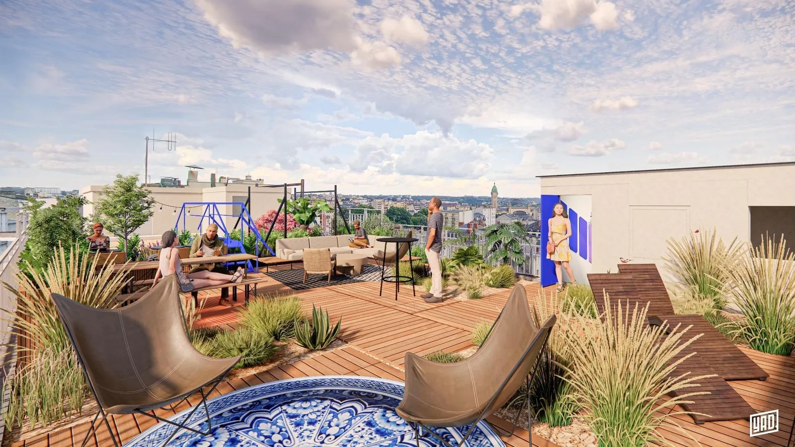 Héméra Isly, Terrace and outdoor space, Limoges