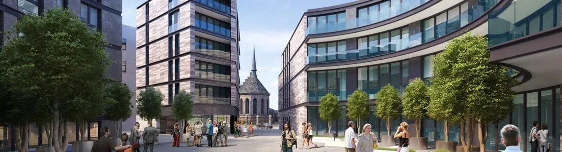 Heroes at work, Gevel van het gebouw, Leuven