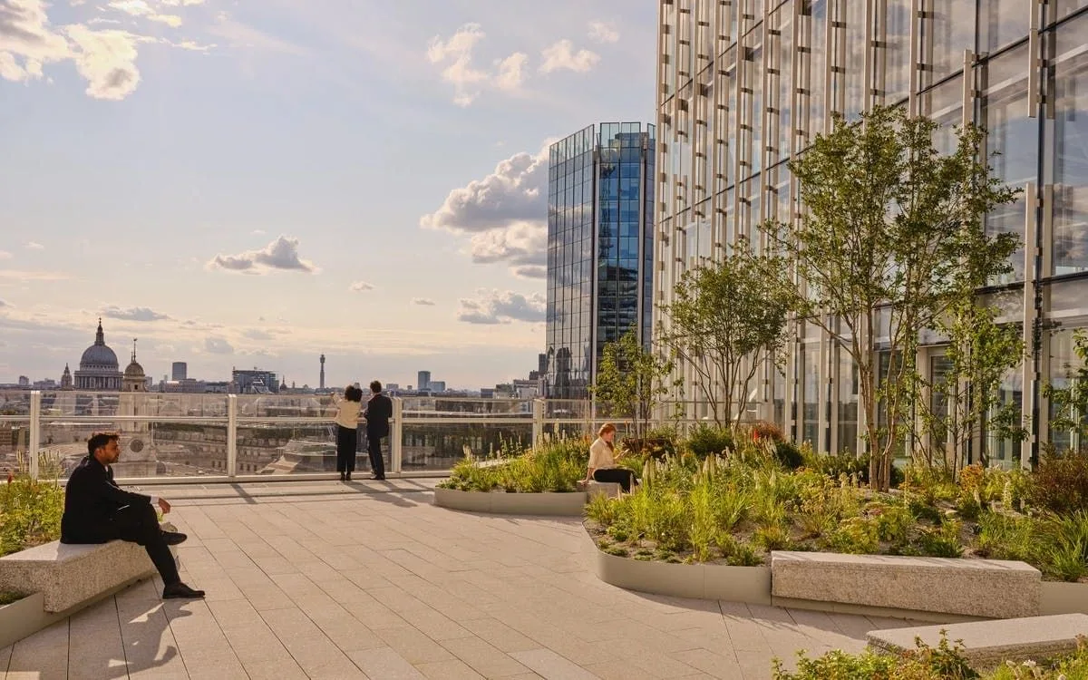 Huckletree Bishopsgate, Terrace and outdoor space, London