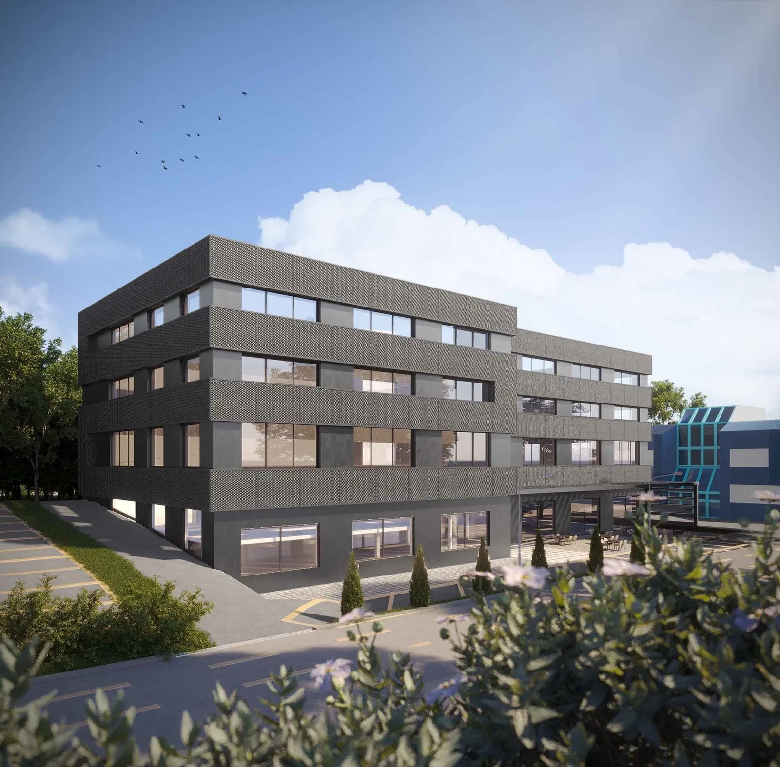 Immeuble RB12, Facciata dell'edificio, Morges