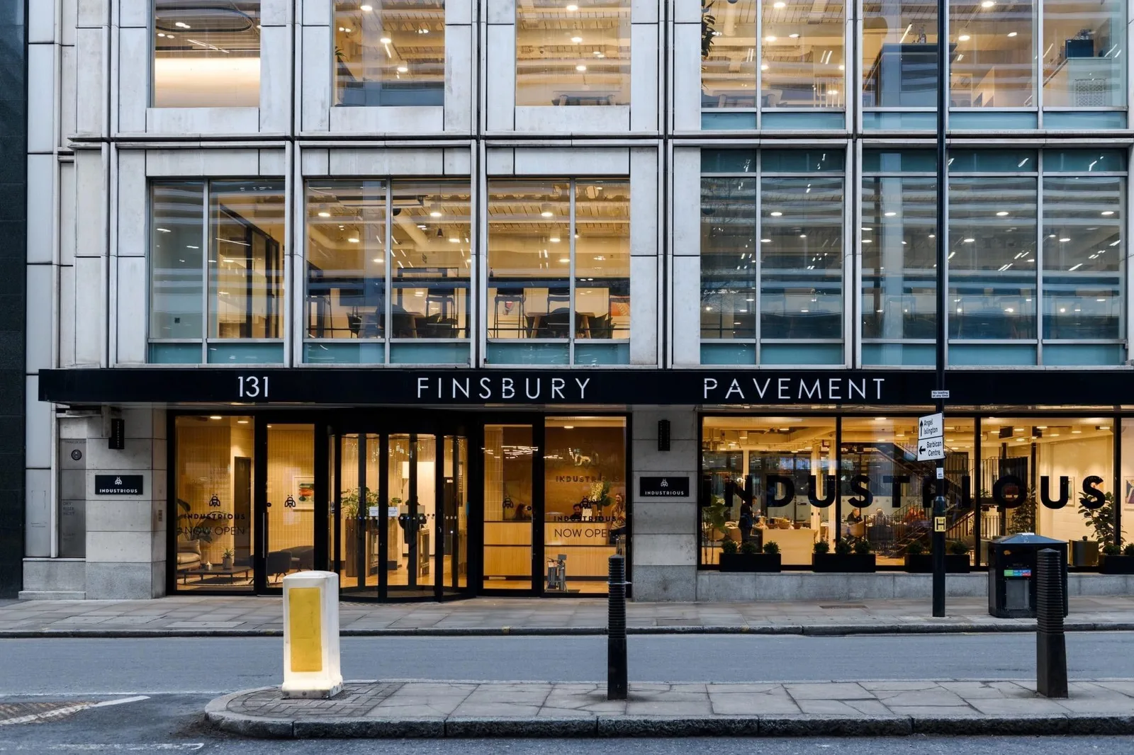 Industrious 131 Finsbury Pavement, Building facade, London