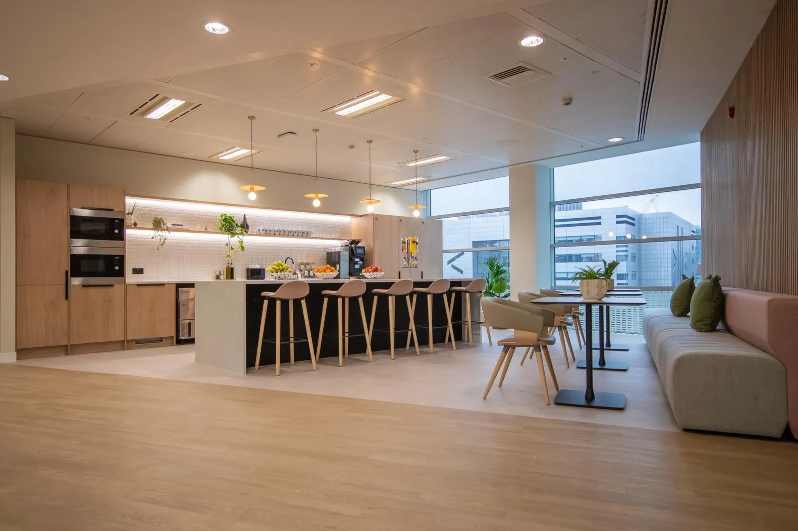 Industrious 30 Crown Place, Cafeteria, London