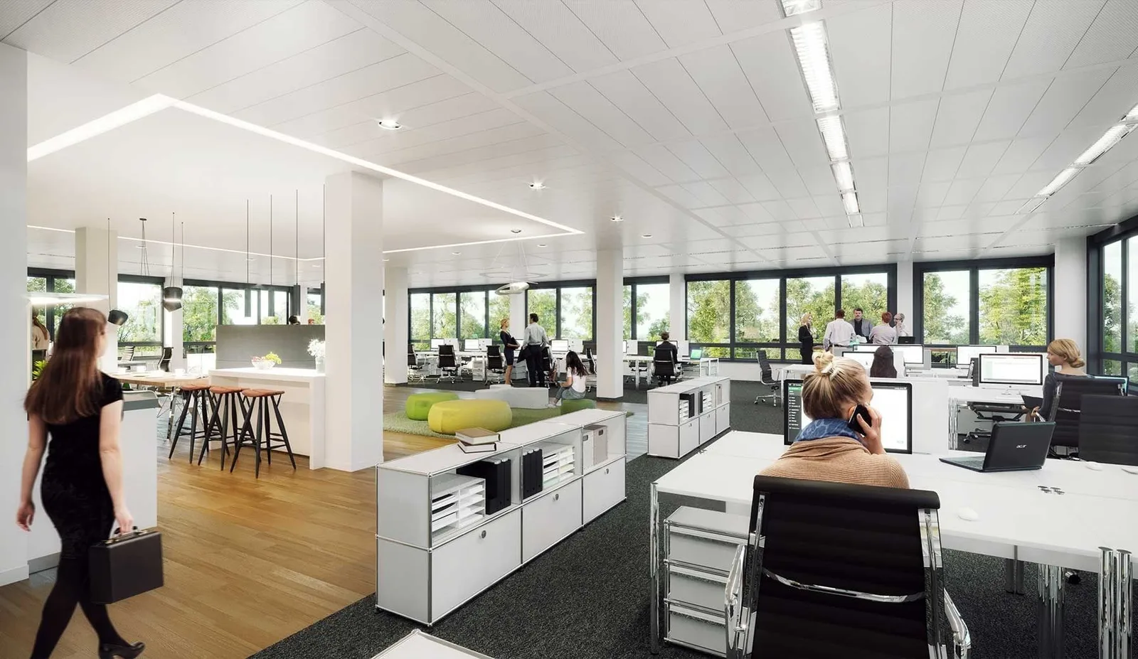 Ismaning Office, Open-plan office, Ismaning