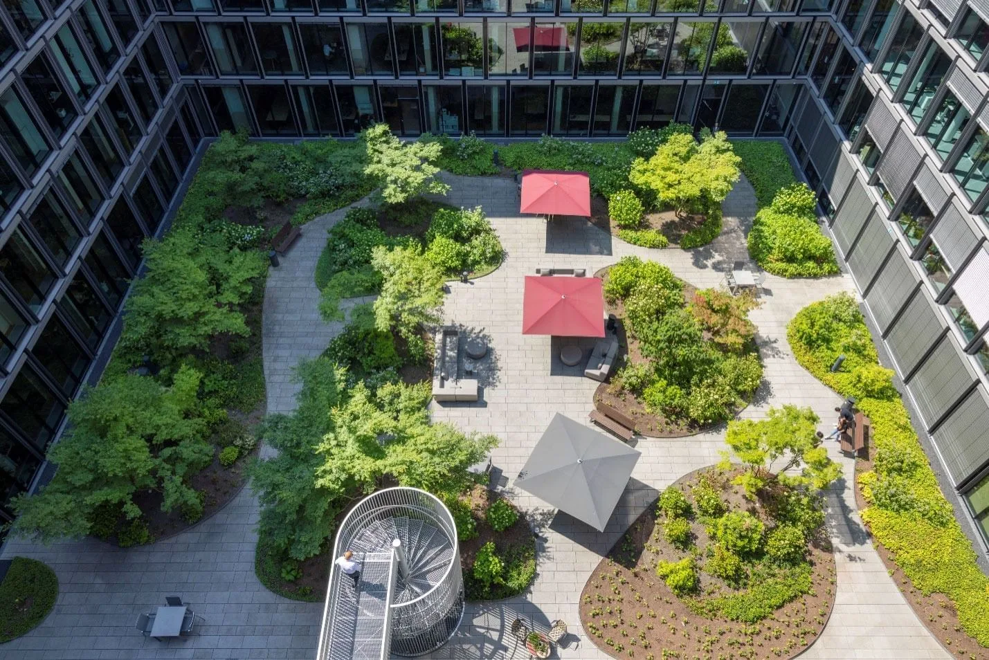 Junghof, Terrace and outdoor space, Frankfurt am Main