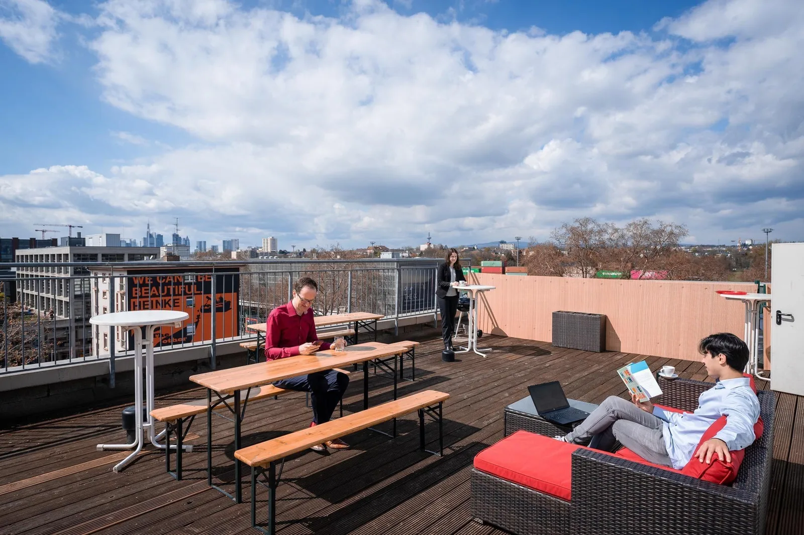 K-1 BusinessClub Ostend, Terrace and outdoor space, Frankfurt am Main