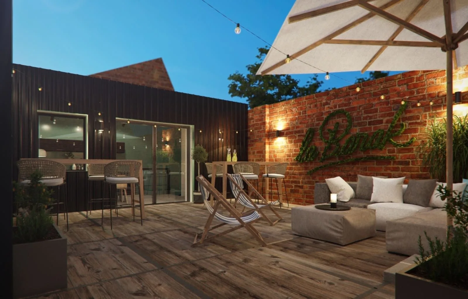 laBarak, Terrasse et espace extérieur, Saint André lez Lille