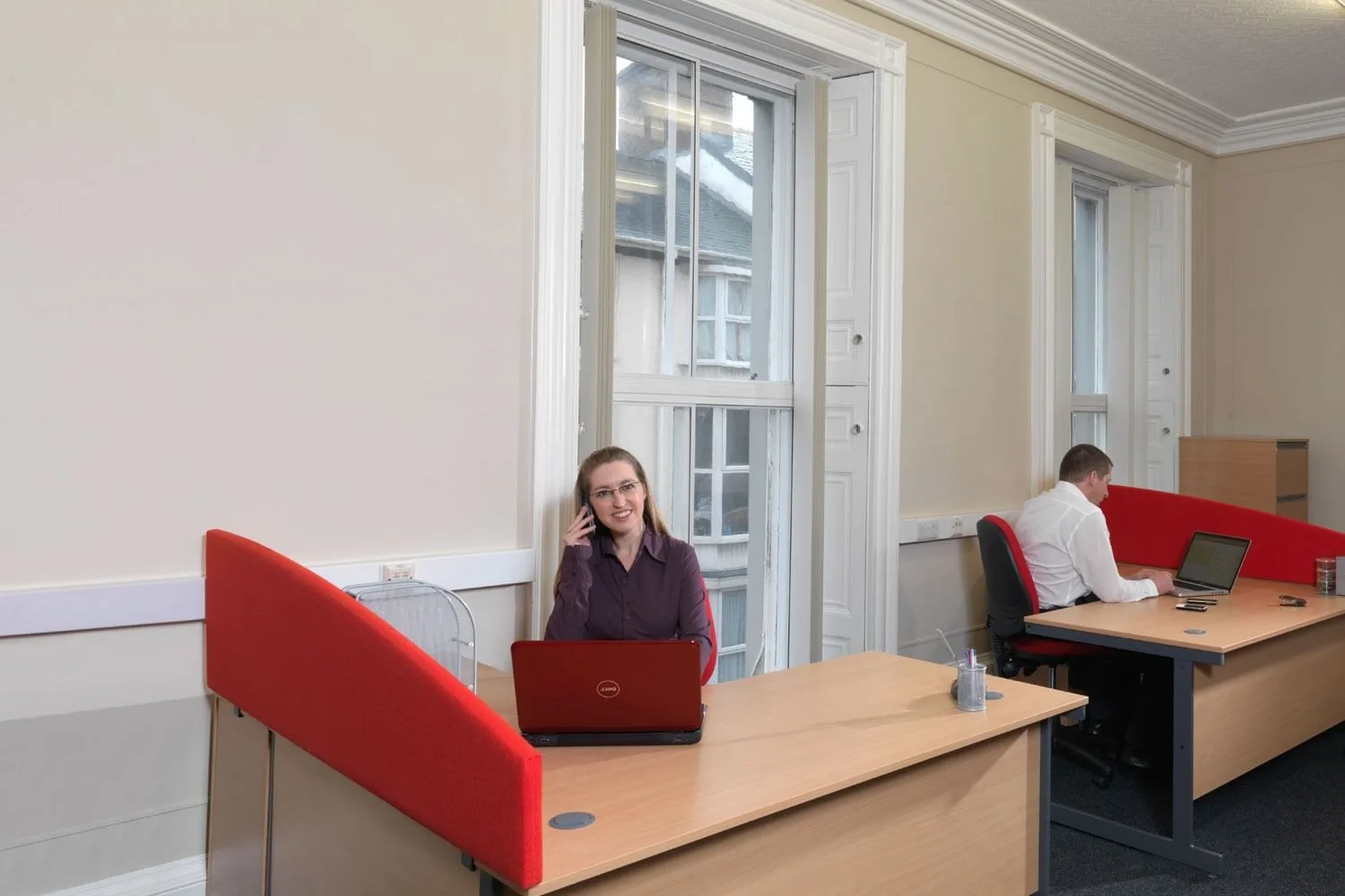 Loveden House, Private office, 2 desks, Aberystwyth