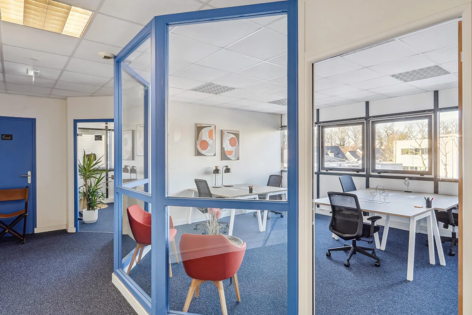 La Maison du Coworking Nantes Aubinière, Privatbüro mit 4 Arbeitsplätzen, Nantes