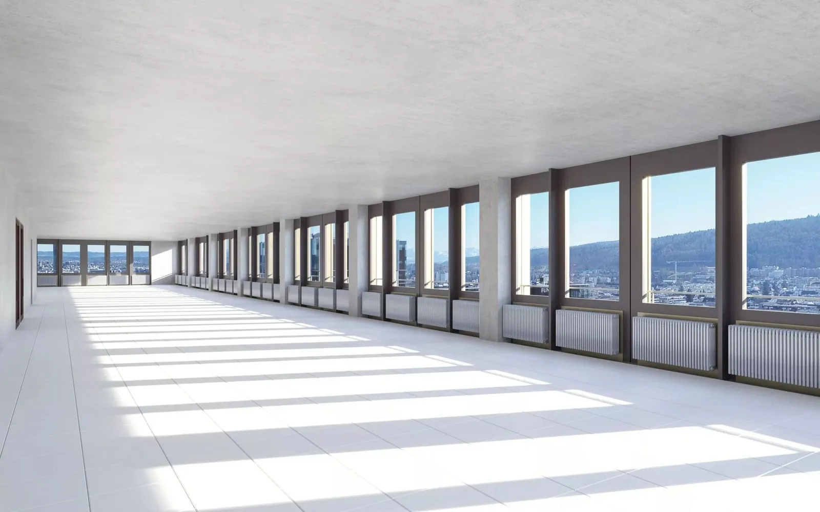 Messeturm Zürich, Open-plan office, Zurich