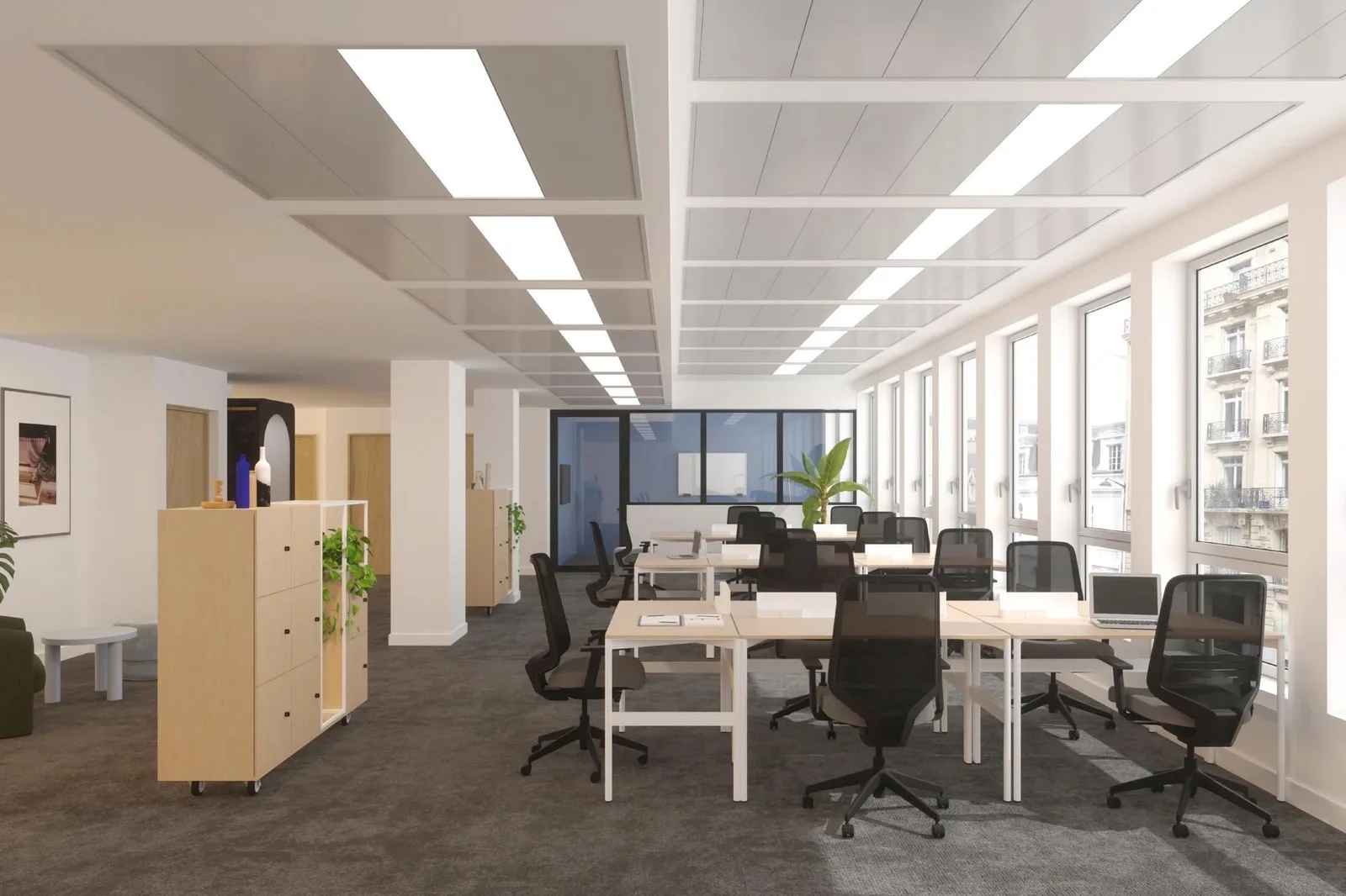 Morning Pereire, Open-plan office, Paris 17e