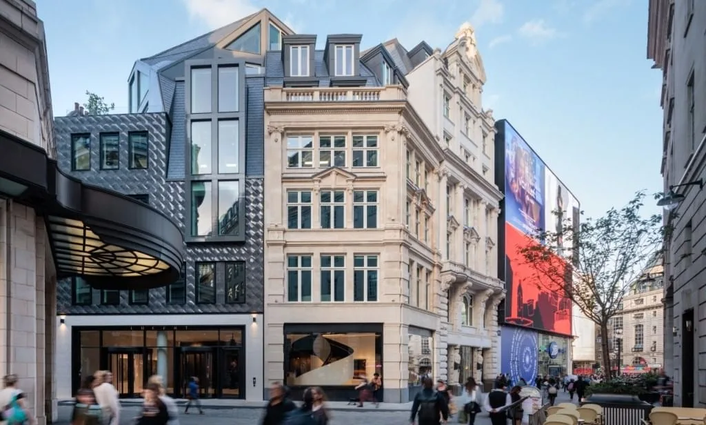 Myo Piccadilly, Building facade, London