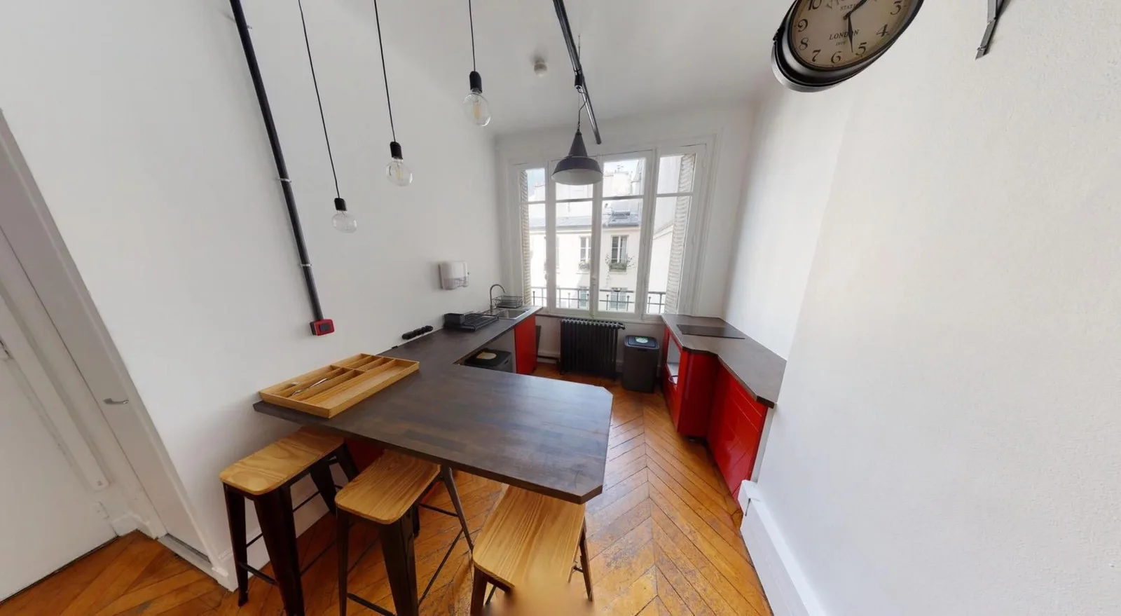 Les Nouveaux Bureaux Faubourg Poissonnière, Cuisine, Paris 10e