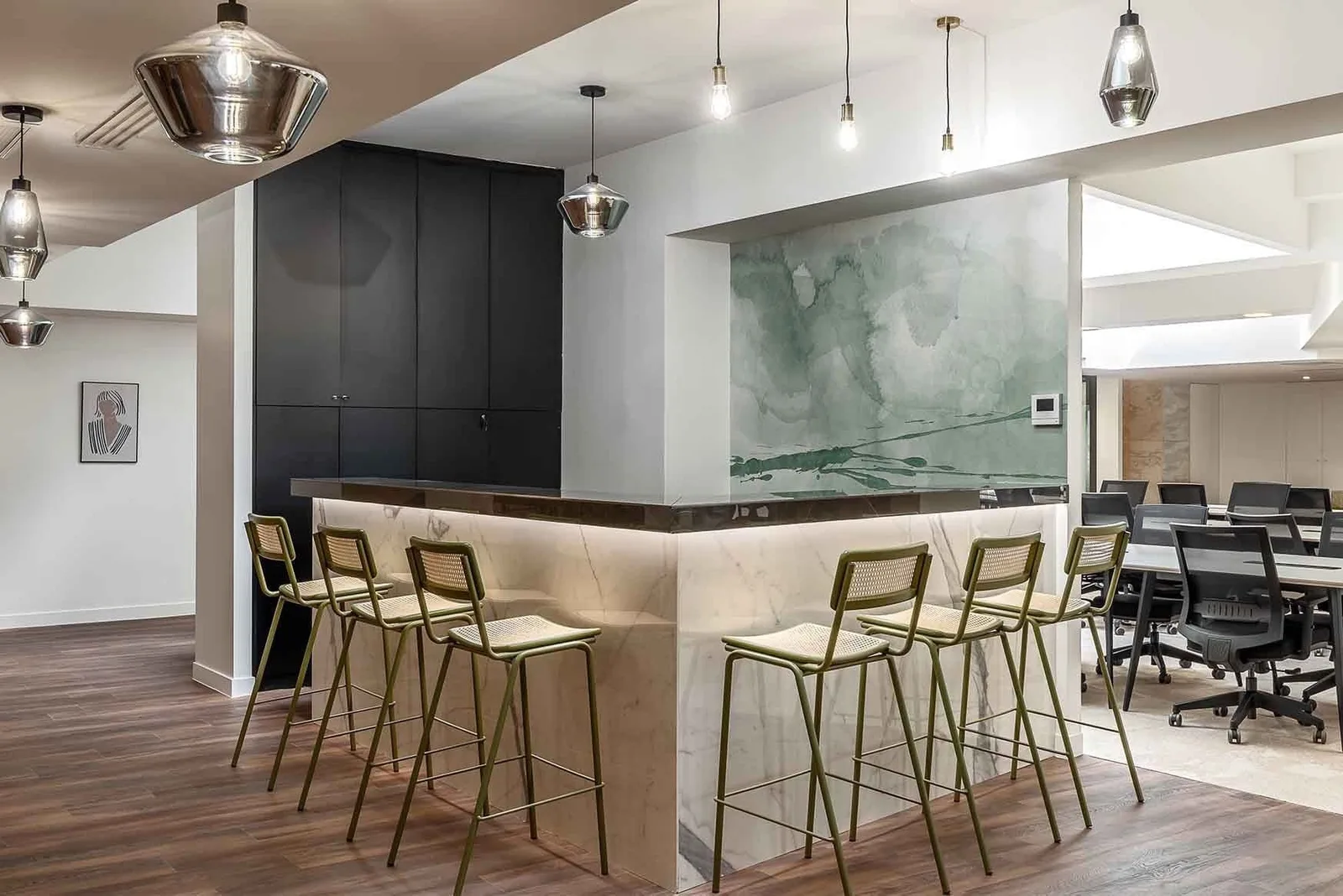 Les Nouveaux Bureaux Monceau, Cuisine, Paris 8e