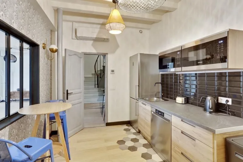 Les Nouveaux Bureaux Portefoin, Küche, Paris 3e