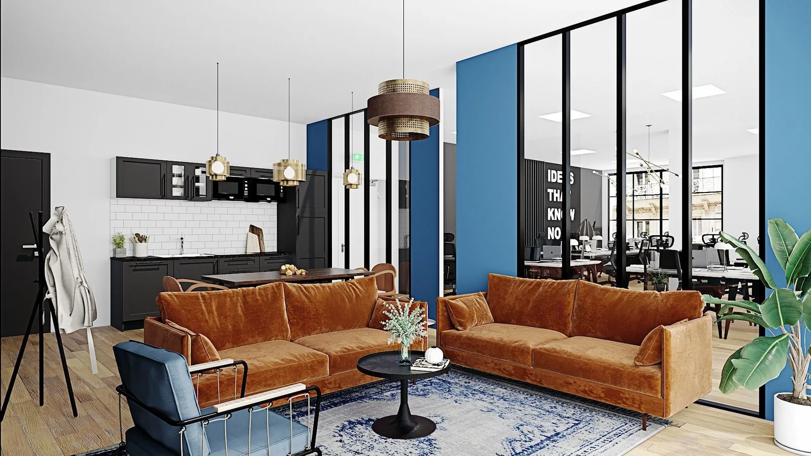 Les Nouveaux Bureaux Richelieu, Espace détente, Paris 2e