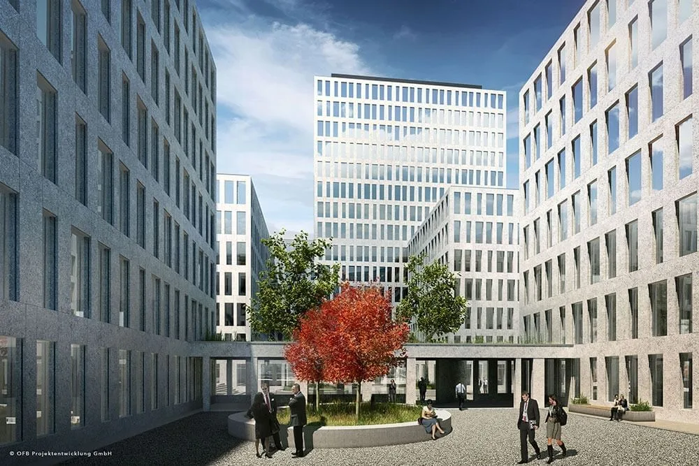 Nutrion Coworking Hirschgarten, Building facade, Munich