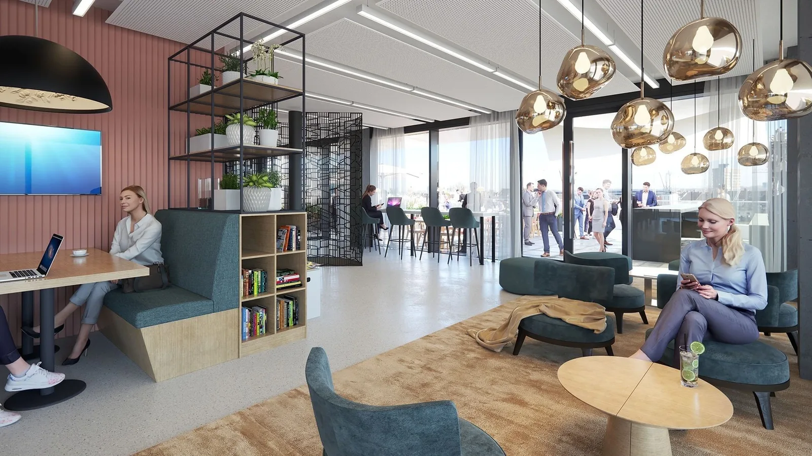 Office Home Rise, Lounge, Düsseldorf