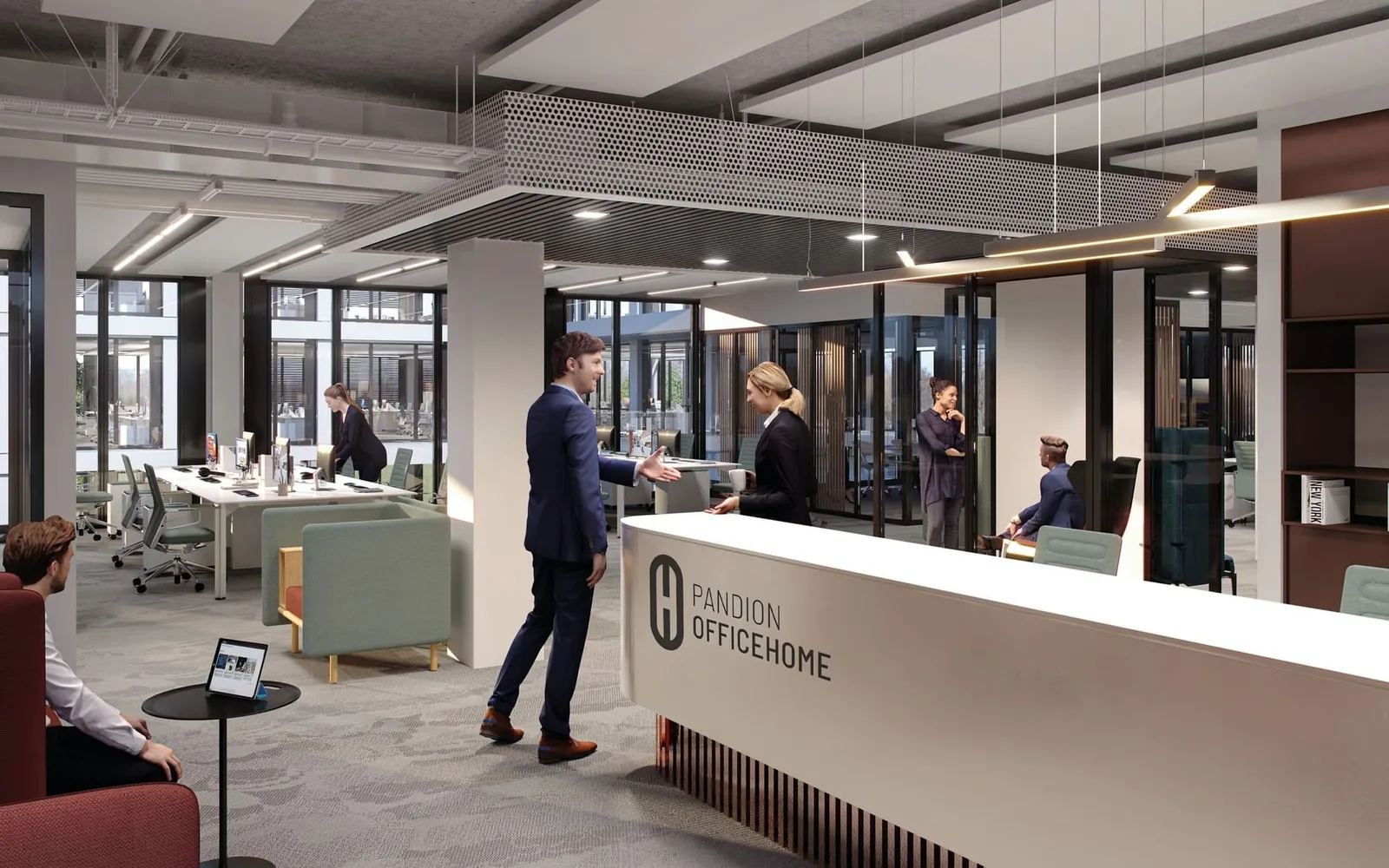 Office HomeAm Pragsattel, Reception, Stuttgart