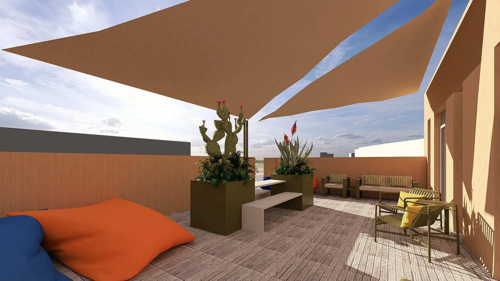 Orizon, Terrasse et espace extérieur, Chateaugiron