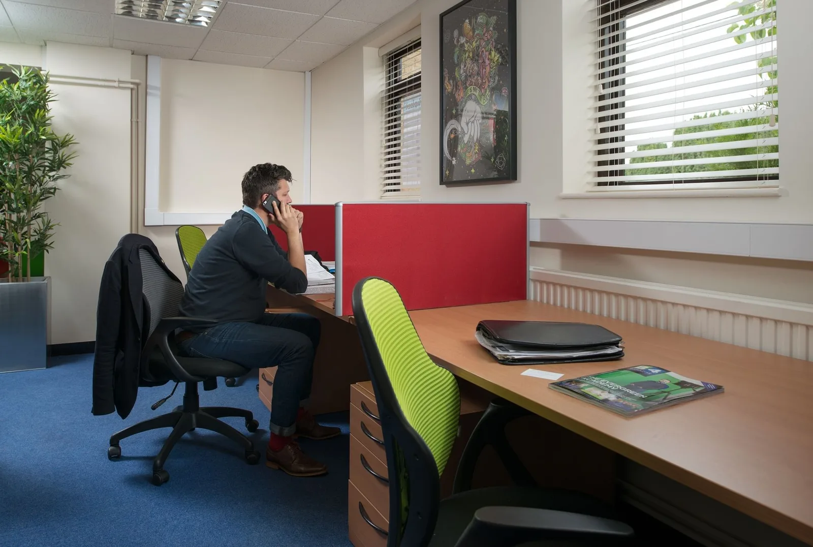 Our Workplace, Private office, 4 desks, Woodstock