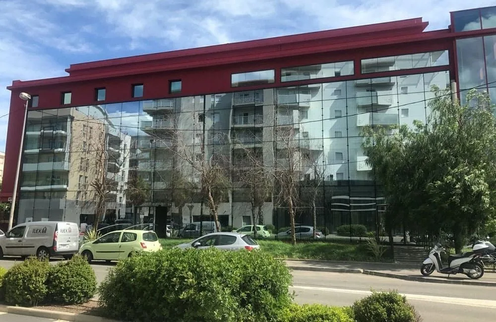 Pôle Immobilier, Gebäudefassade, Antibes