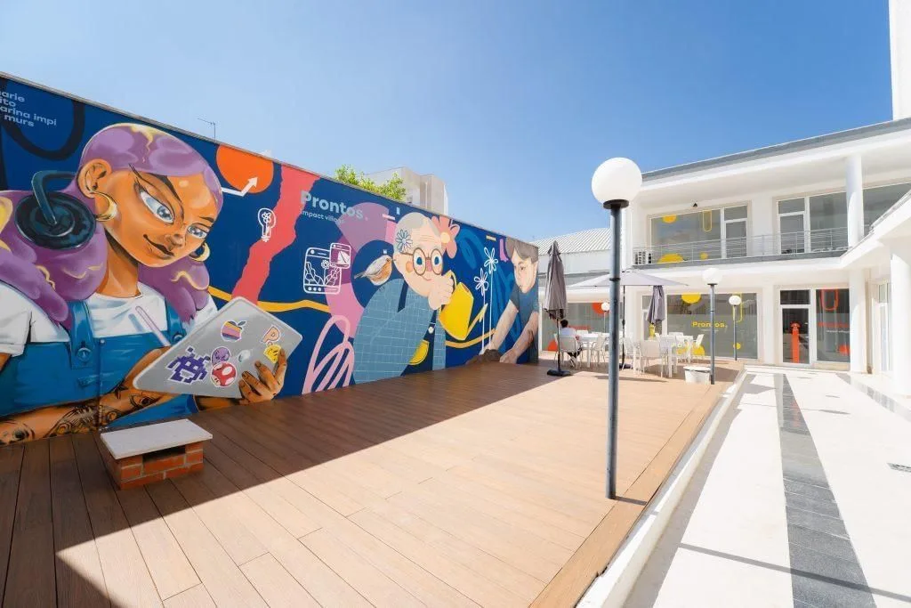 Prontos Impact Village, Terraza y espacio exterior, Caldas da Rainha