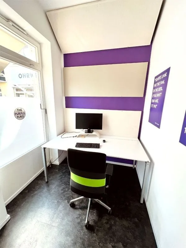 The Purple Place Coworking, Privatbüro mit 1 Arbeitsplatz, Schongau