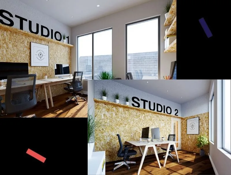 Rabble Studio, Private office, 4 desks, Cardiff