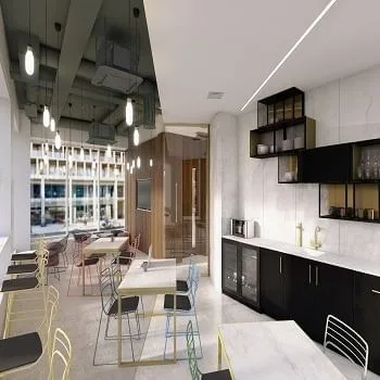 Regent88 Offices, Cafétéria, Londres