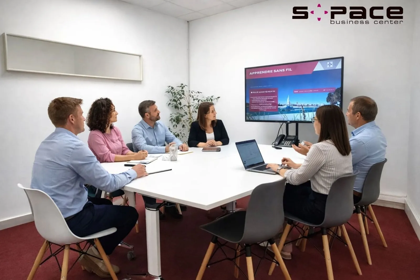 S-PACE Business Center, Meeting room for 7 people, La Rochelle