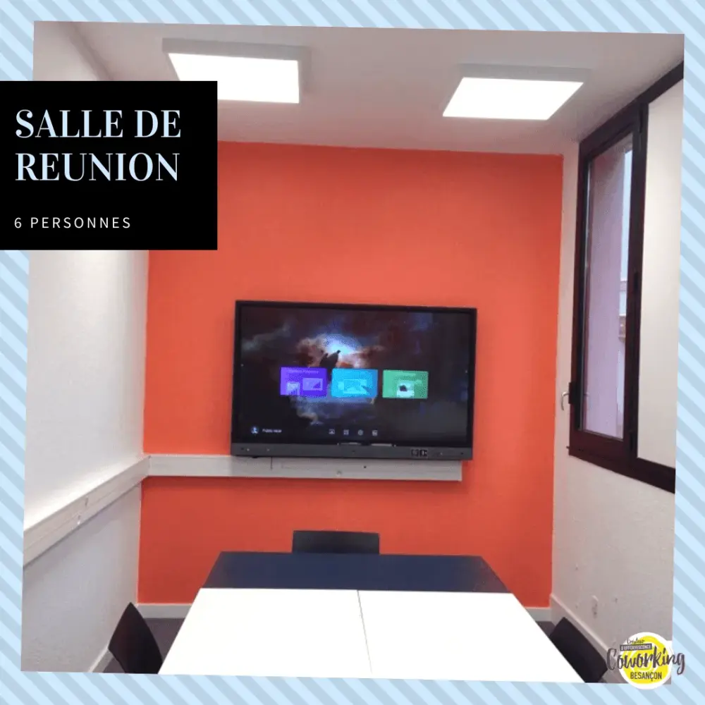 Coworking Besançon, Salle de réunion 8 personnes, École Valentin