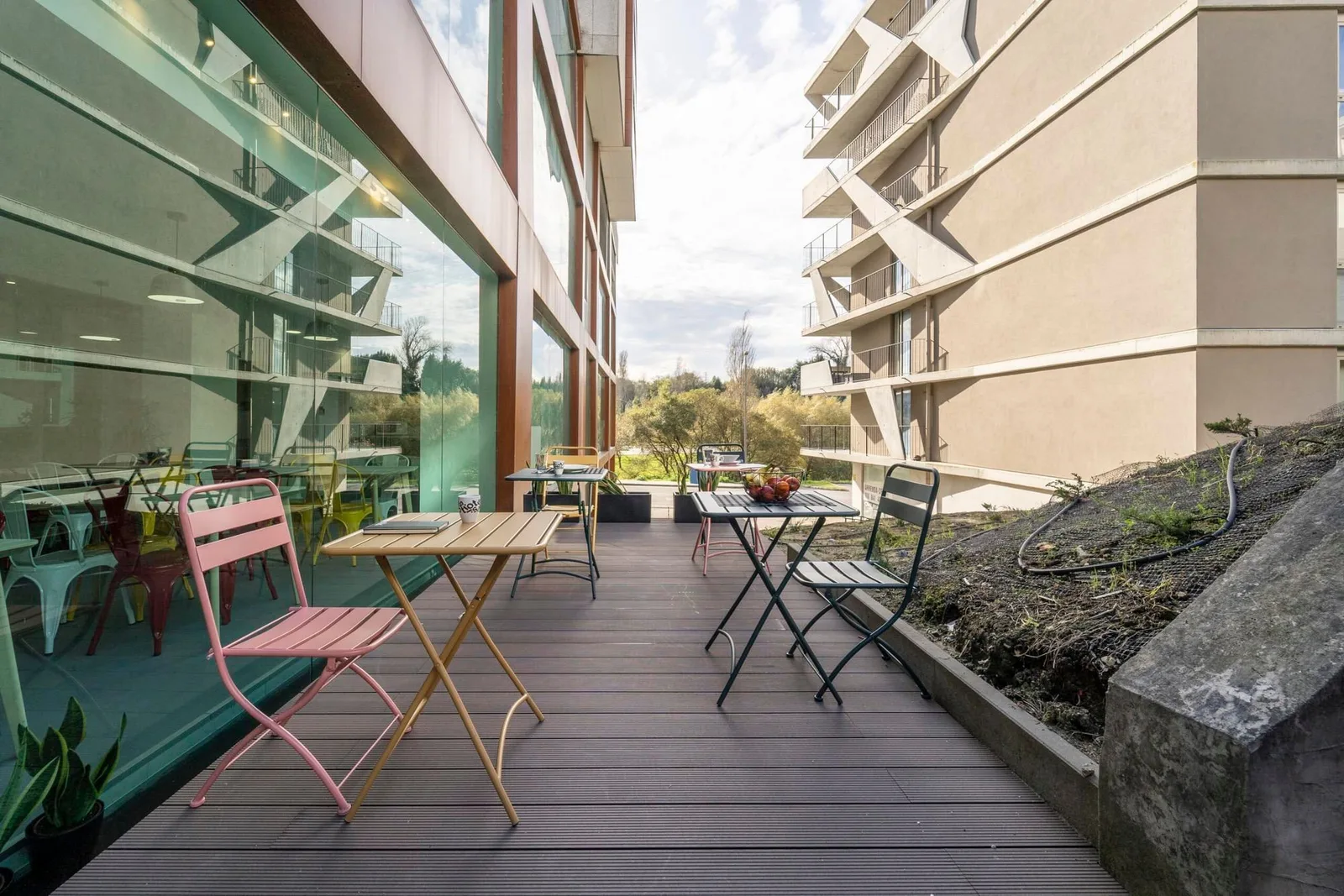 Sitio Work Aveiro, Terraza y espacio exterior, Aveiro