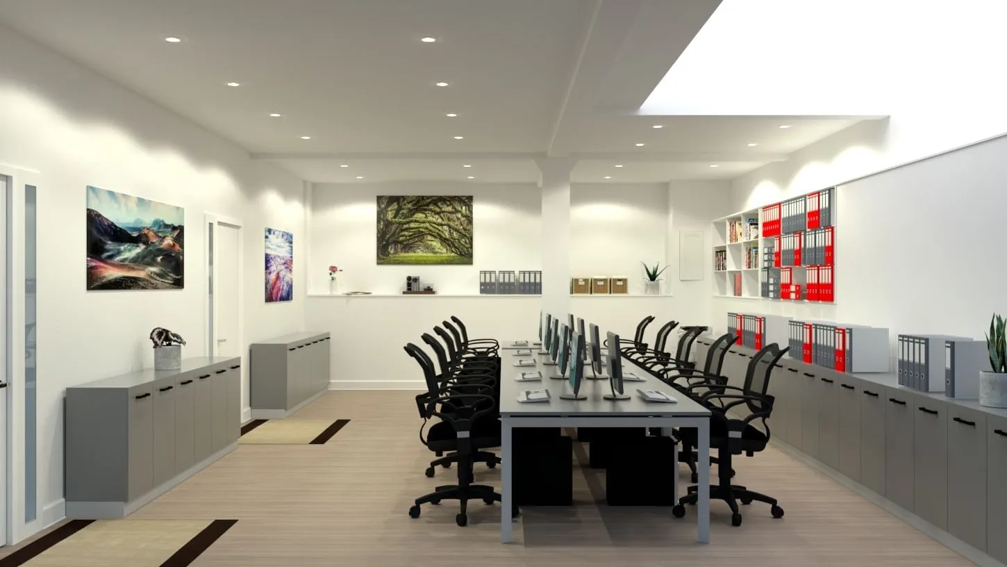 South Park Studios, Open-plan office, Putney