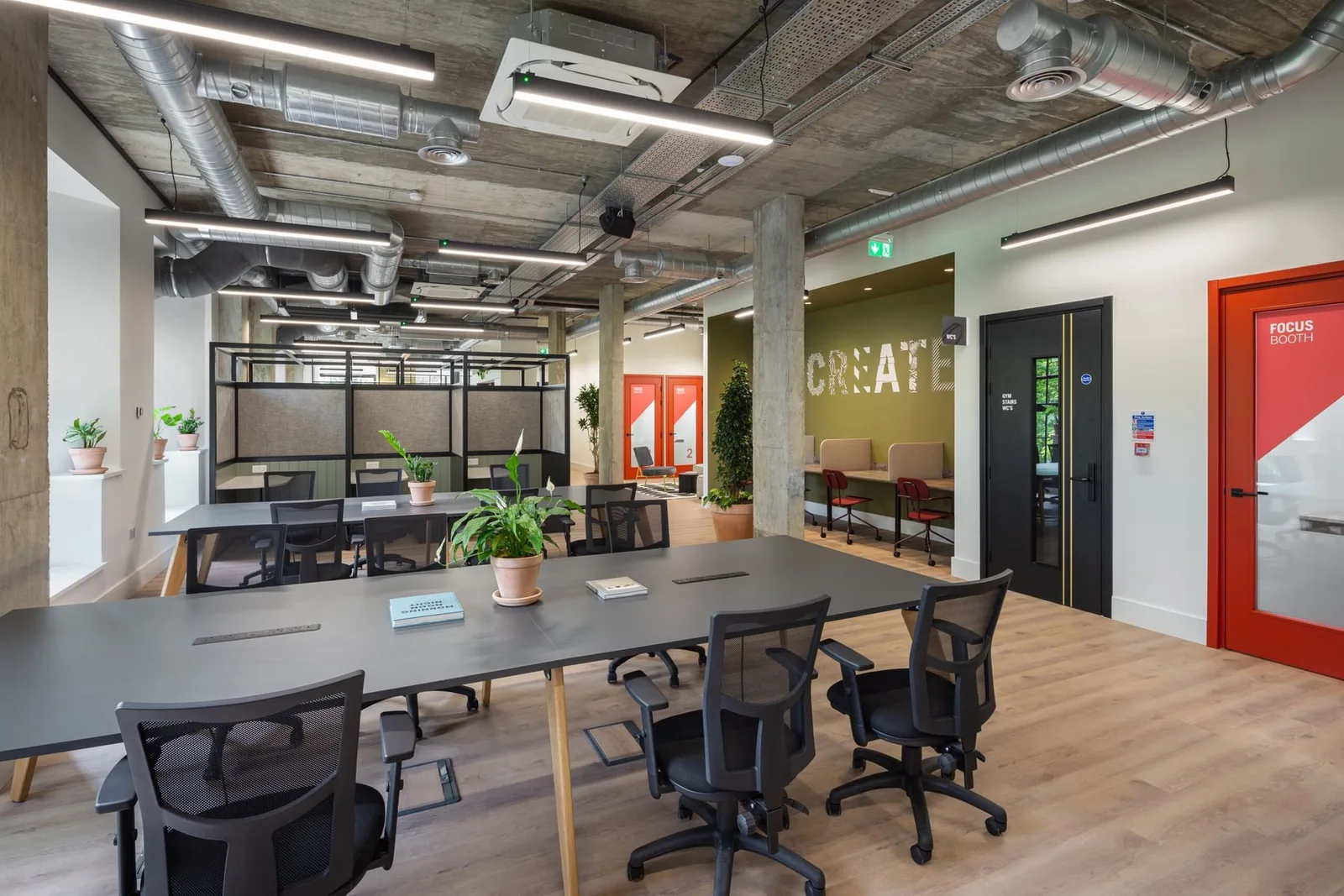 Spacemade - Riley Studios, Open-plan office, London