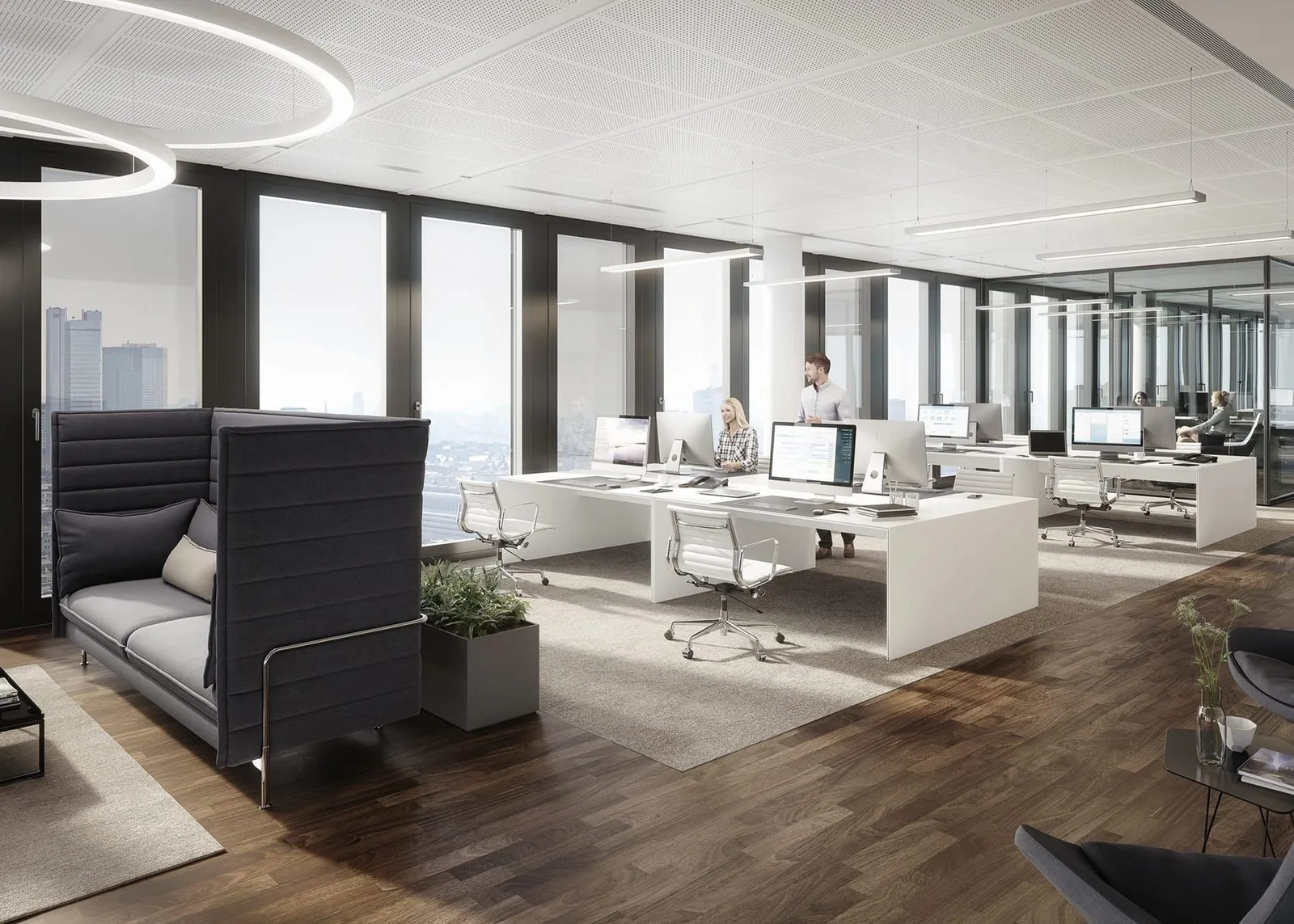 Spin Tower, Open-plan office, Frankfurt am Main