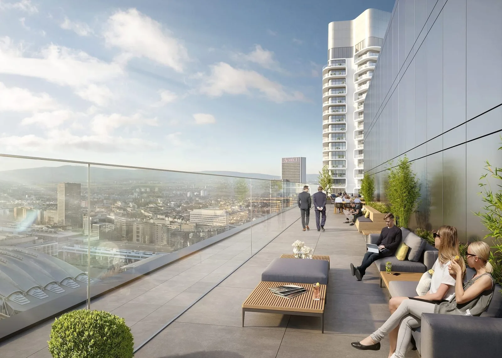 Spin Tower, Terrace and outdoor space, Frankfurt am Main